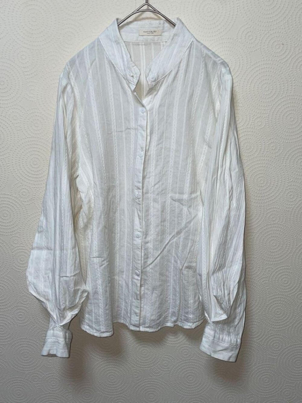 Soulberr Classical Stripe Long Sleeve Shirt White